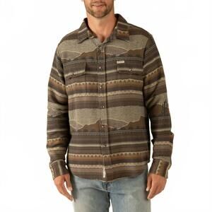 NEW SENDERO PROVISIONS CO. boquillas long sleeve shirt in brown